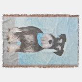 Couverture Schnauzer (Miniature) Peinture - Chien original mi (Devant)