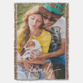 Couverture Script Family Photo Woven  (devant Vertical)