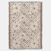 Couverture Seamless abstract moderne checkered plaid floral b (devant Vertical)