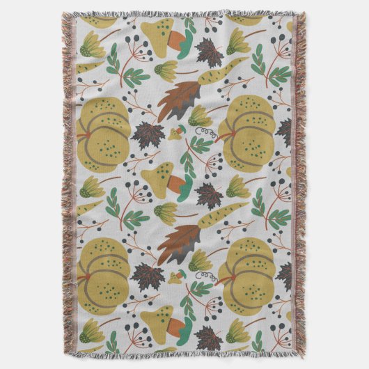 Couverture Seamless pattern of tropical pumpkins and carrots (devant Vertical)
