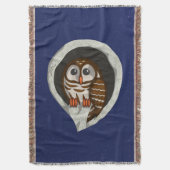 Couverture Selene the Owl Throw Blanket (devant Vertical)