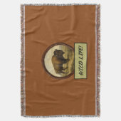 Couverture Selle de bison américaine Brown (devant Vertical)