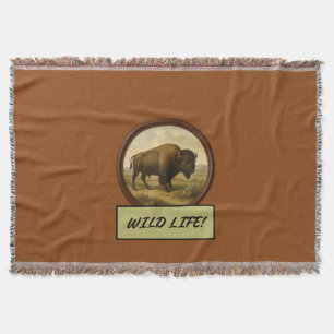 Couverture Selle de bison américaine Brown