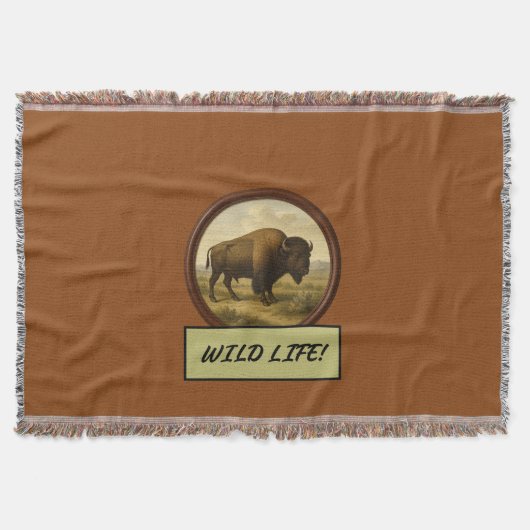 Couverture Selle de bison américaine Brown (Devant)