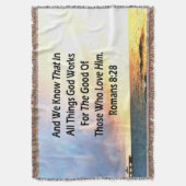 COUVERTURE SERENE ROMANS 8:28 SCRIPTURE VERSE (devant Vertical)
