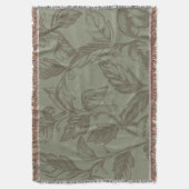 Couverture Serene Sage Green | État botanique gras feuillet (devant Vertical)