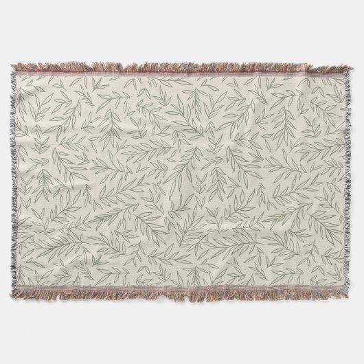 Couverture Serene Sage Green | Whisp de feuille souple (Devant)