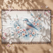 Couverture Sérénité aquarelle Fleur de Merlan bleu