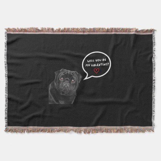 Couverture Serez-Vous Mon Chien De Carlin Noir Saint Valentin (Devant)