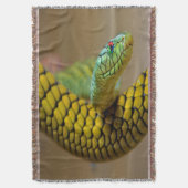 Couverture Serpent Jaune Yeux Arc-en-ciel (devant Vertical)