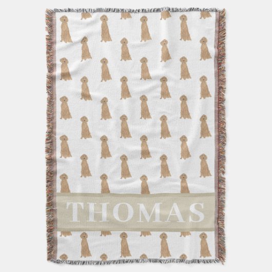 Couverture Setter irlandais personnalisé (devant Vertical)