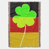Couverture Shamrock du drapeau irlandais allemand Clover St P (devant Vertical)