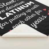 Couverture Sherpa 11e anniversaire Mariage I - Steel Funny Couple (3/4)