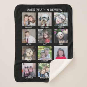 Couverture Sherpa 12 Photo Collage Instagram - Bilan de l'année 2020