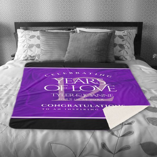 Couverture Sherpa 12ème anniversaire de la Mariage de soie