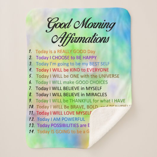 Couverture Sherpa 14 Affirmations du bon matin - Pensée positive (Devant)