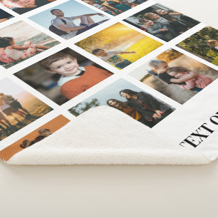 Couverture Sherpa 16 modèles de photos personnalisables Cadeau d'a