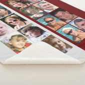 Couverture Sherpa 16 photo collage bordeaux et gris (3/4)