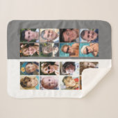 Couverture Sherpa 16 photo collage gris et blanc (Devant (Horizontal))