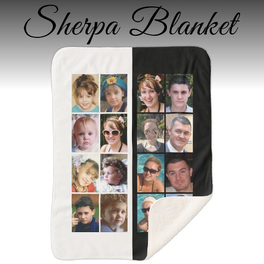 Couverture Sherpa 16 photo collage noir et blanc