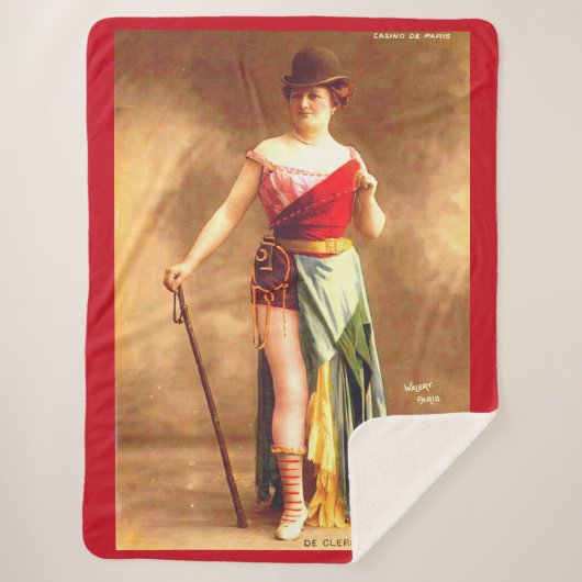 Couverture Sherpa 1890s De Clercq artiste au Casino de Paris (Devant)