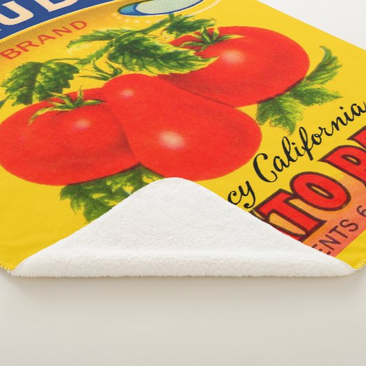 Couverture Sherpa 1930 Claudia pâte de tomate imprimé étiquette (3/4)