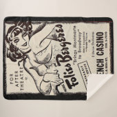 Couverture Sherpa 1930 Folies Bergere et imprimer (Devant (Horizontal))