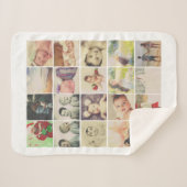 Couverture Sherpa 20 Collage photo personnalisé (Devant (Horizontal))