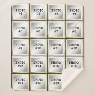 Couverture Sherpa 20 Photo Collage, Arrière - plan modifiable (MED s