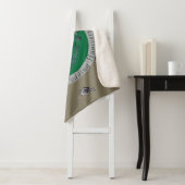 Couverture Sherpa 20e Emblème Emerald Green & Grey Heart (En situation)