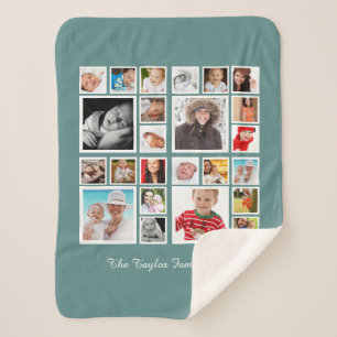 Couverture Sherpa 24 photos Collage photo Personnalisé