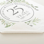 Couverture Sherpa 25e anniversaire Mariage d'argent verdure (3/4)