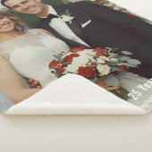 Couverture Sherpa 25th Wedding Anniversary Sherpa Blanket Photo (3/4)