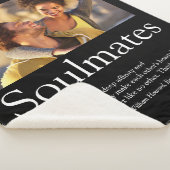 Couverture Sherpa 2 Photos Soulmates Définition Noir Et Blanc (3/4)