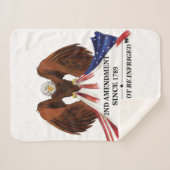 Couverture Sherpa 2e amendement Oreiller (Devant (Horizontal))