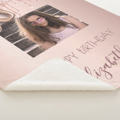 Couverture Sherpa 30e anniversaire rose or parties scintillant goutt (3/4)