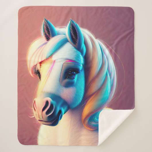 Couverture Sherpa 3D Spirit Pony 3 (Devant)