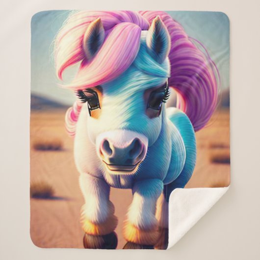Couverture Sherpa 3D Spirit Pony 4 (Devant)