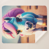 Couverture Sherpa 3D Spirit Pony 4 (Devant (Horizontal))