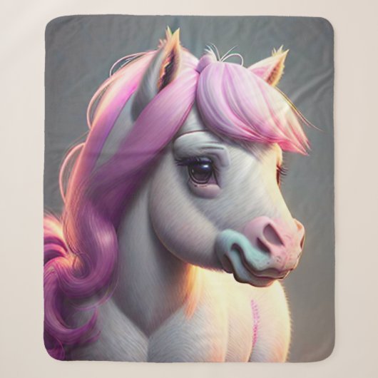 Couverture Sherpa 3D Spirit Pony 5 (Devant)