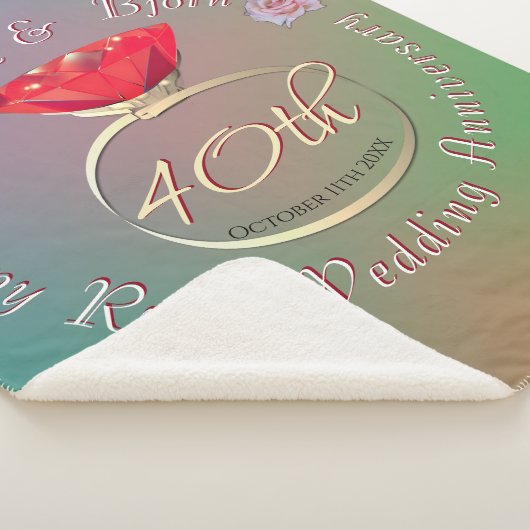 Couverture Sherpa 40ème anniversaire du Mariage de Ruby Sherpa Blank (3/4)