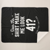 Couverture Sherpa 41 ans - 41e anniversaire drôle cadeau (Devant (Horizontal))