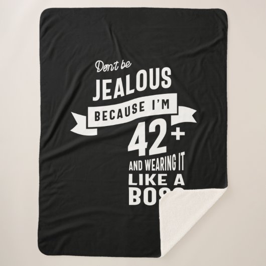 Couverture Sherpa 42 Ans - 42e Anniversaire Drôle Cadeau (Devant)