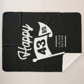 Couverture Sherpa 43 Ans - 43ème Anniversaire Drôle Cadeau (Devant (Horizontal))