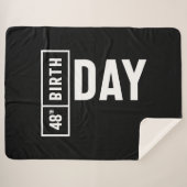 Couverture Sherpa 48 Ans - 48e Anniversaire Drôle Cadeau (Devant (Horizontal))