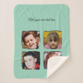 Couverture Sherpa 4 photo collage add text green (Devant)