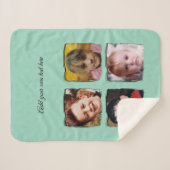 Couverture Sherpa 4 photo collage add text green (Devant (Horizontal))