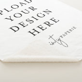 Couverture Sherpa 50 po x 60 po personnalisée, moy (3/4)