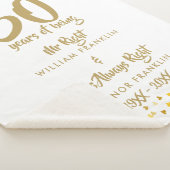 Couverture Sherpa 50e anniversaire d'Mariage d'or M. Mme Right Fun (3/4)