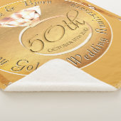 Couverture Sherpa 50e anniversaire du Mariage Ochre & Rose (3/4)
